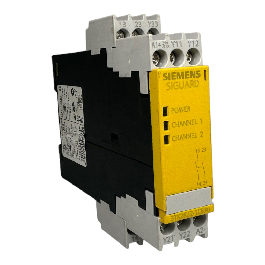 Siemens 3TK2822-1CB30 Sicherheitsschaltgerät Sichereitsrelais Spule 24V AC/DC