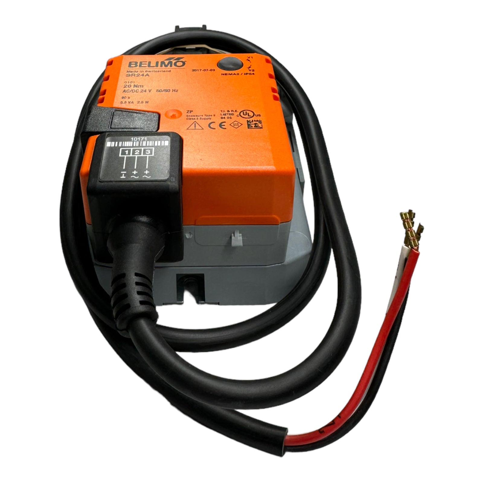 Belimo SR24A Drehantrieb, Antrieb 20Nm, AC/DC 24V, Auf/Zu, 3-Punkt, 90s, IP54