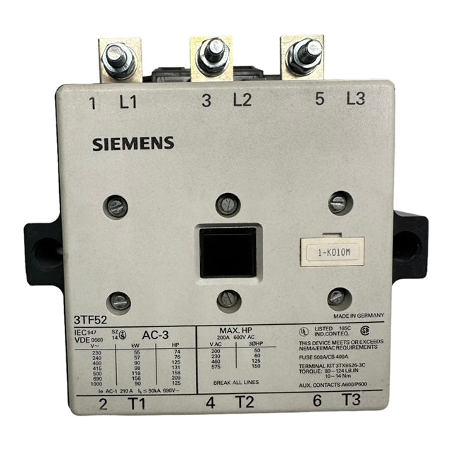 Siemens 3TF5222-0AL2 Schütz, Leistungsschütz,Contactor