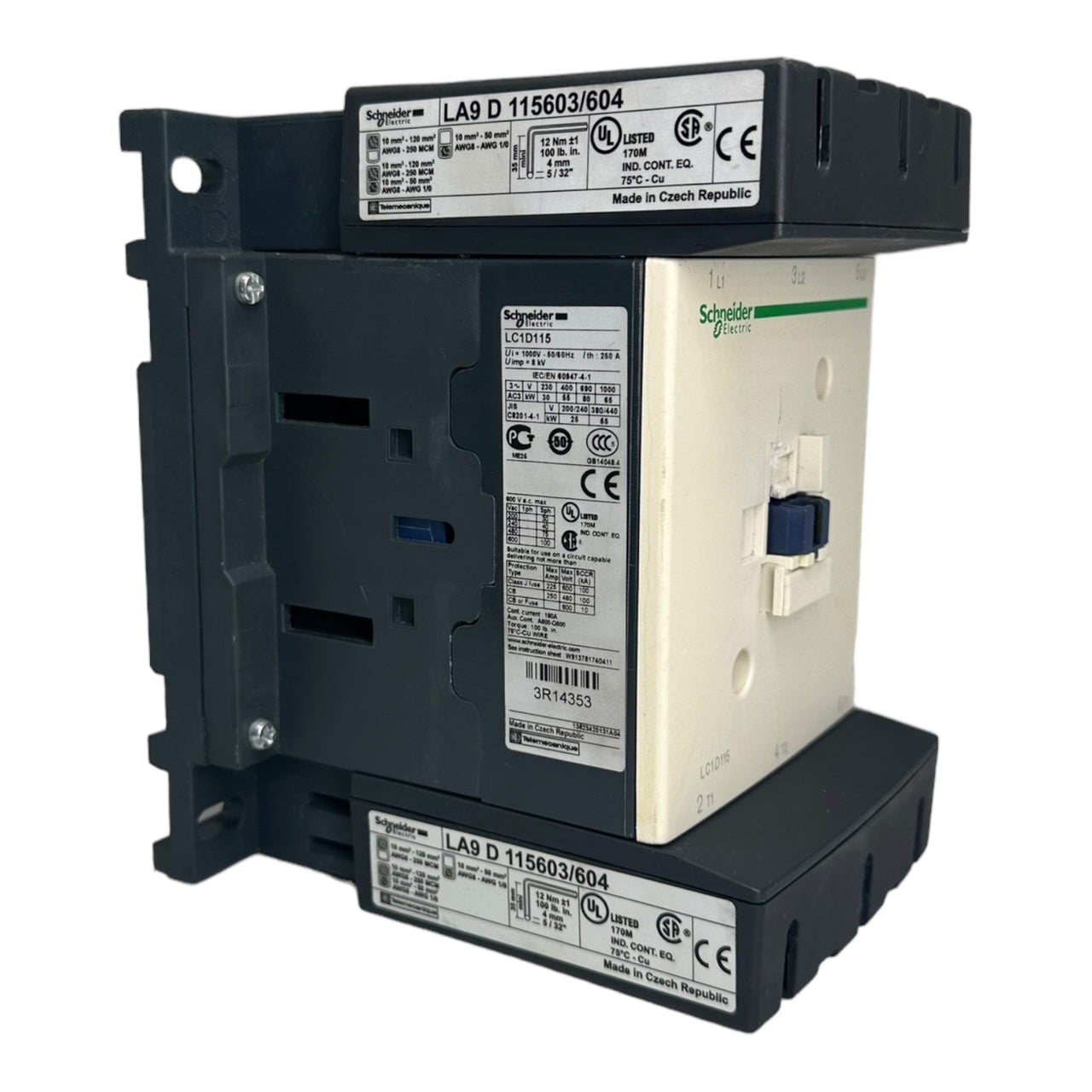 Schneider Electric LC1D115P7 / LC1D115 Leistungsschütz Schütz LA9D115603/604