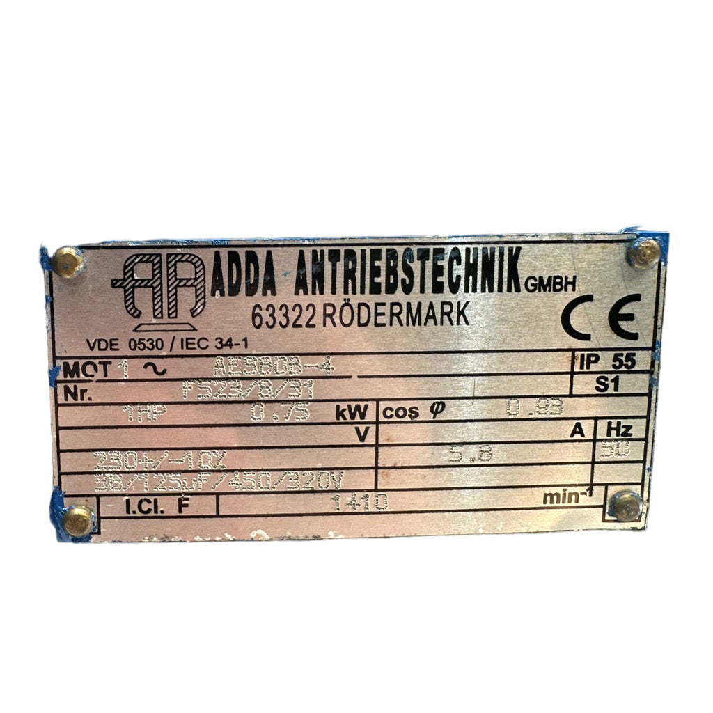 ADDA Antriebstechnik Getriebemotor 0,75kW Kracht Zahnrad Förderpumpe 6bar