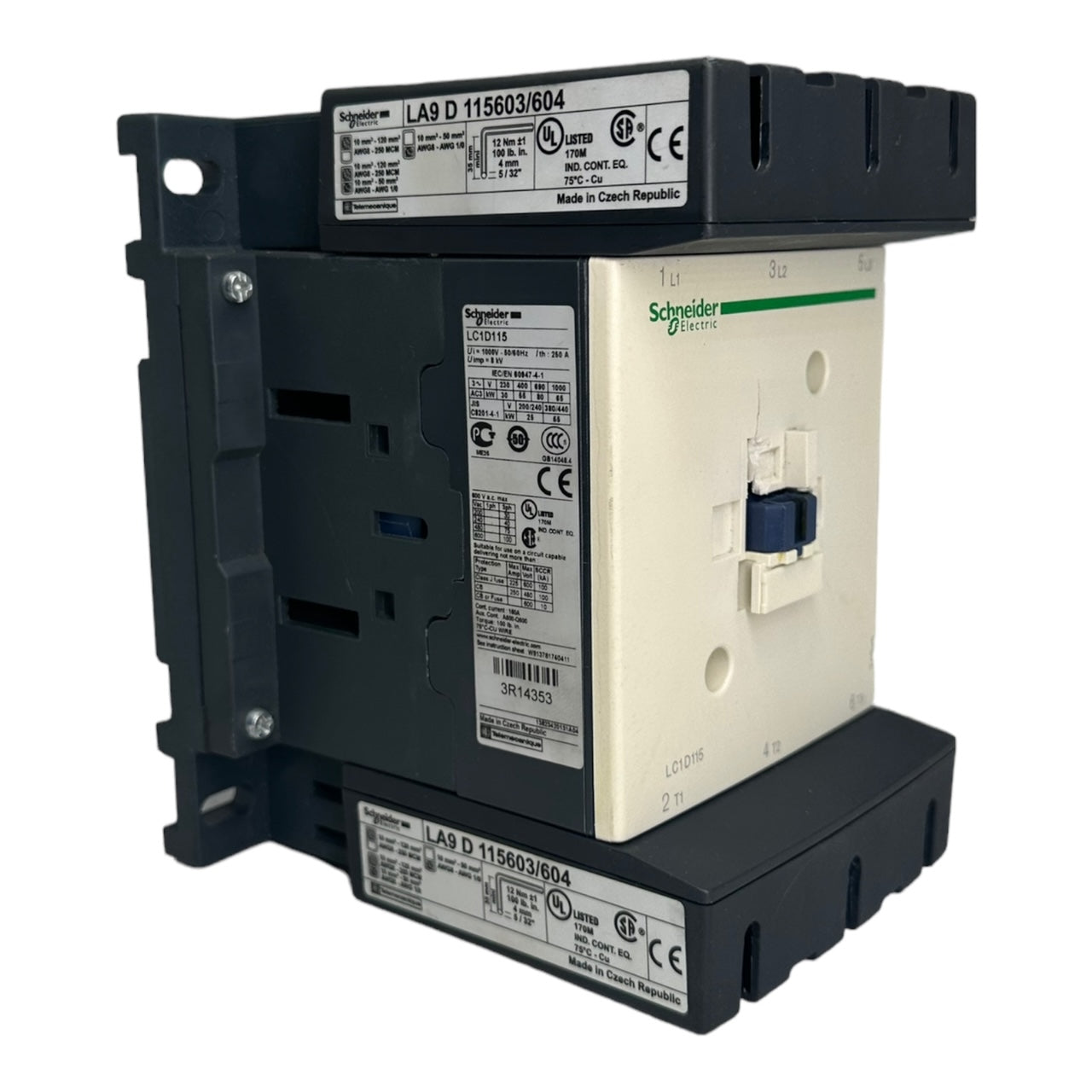 Schneider Electric LC1D115P7 / LC1D115 Leistungsschütz Schütz LA9D115603/604