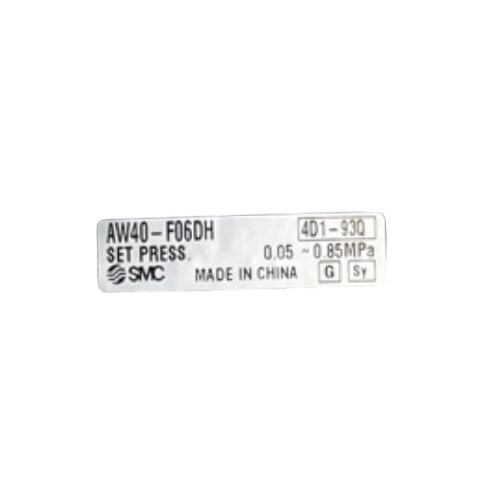 SMC AW40-F06DH Filterregler Filter/Regulator 0,05-0,85MPa