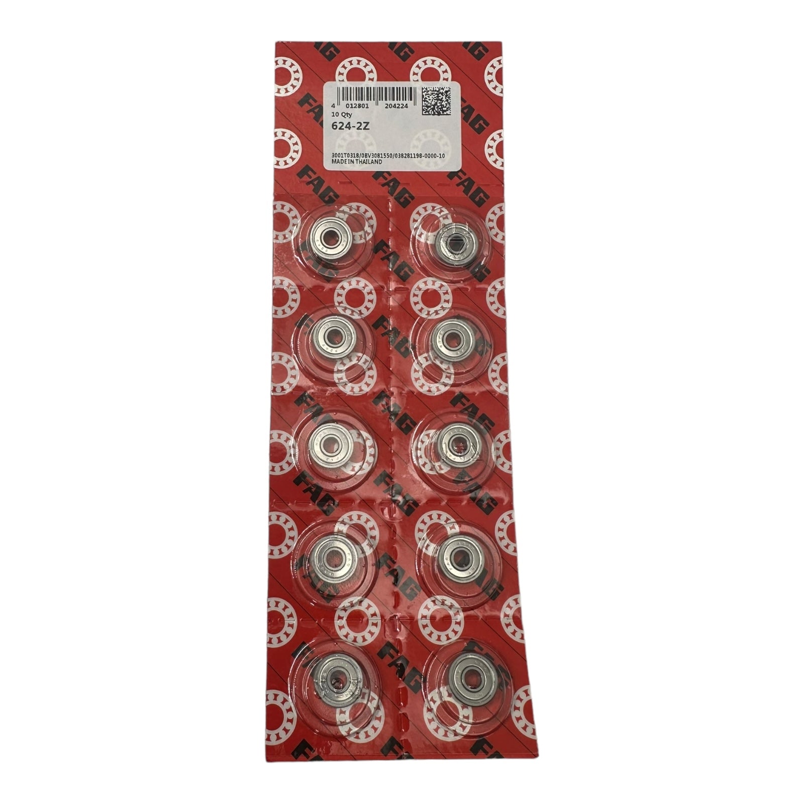 10x FAG 624-2Z Rillenkugellager 4x13x5mm