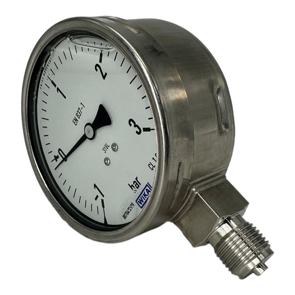 WIKA Glycerin-Manometer senkrecht, 100mm, -1 bis 3 bar