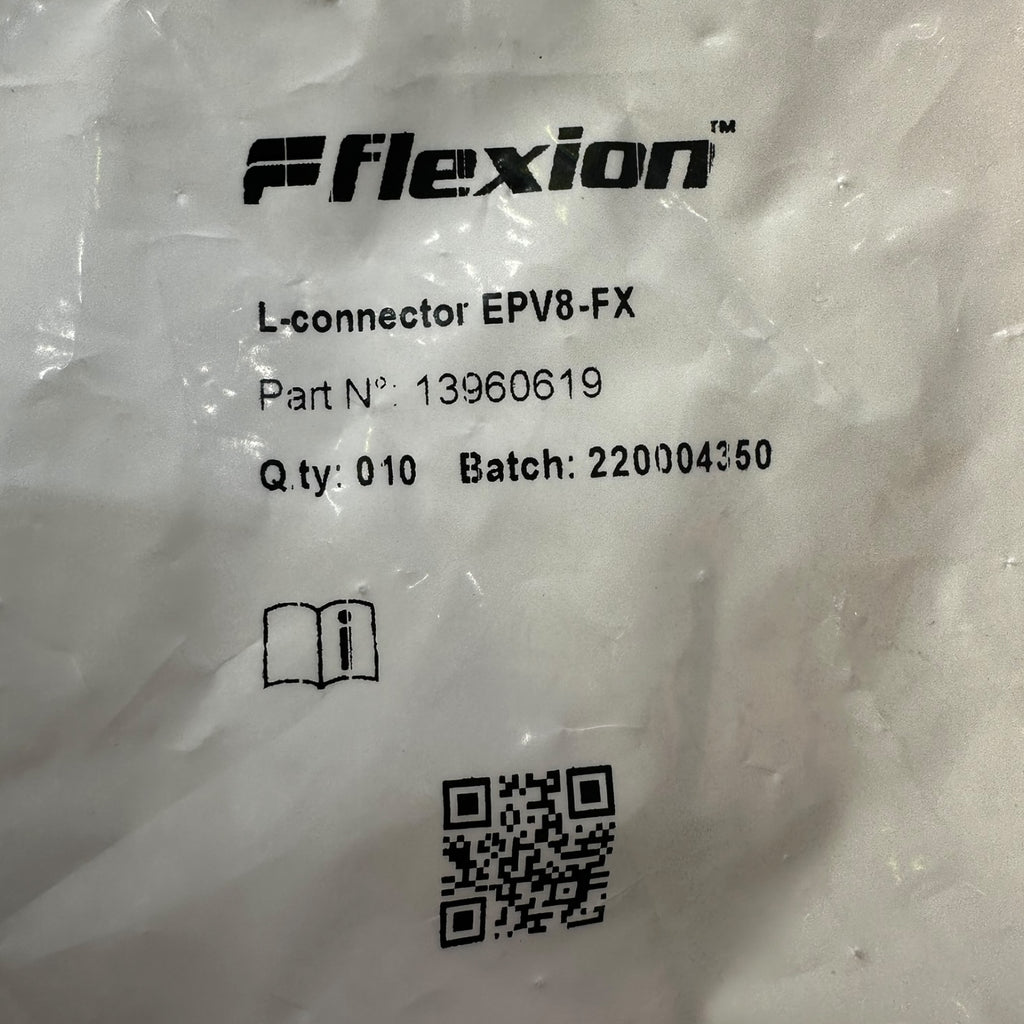 10x Flexion EPV8-FX Steckverbindung POM Winkelstück Verbindungselement, 8mm Rohr