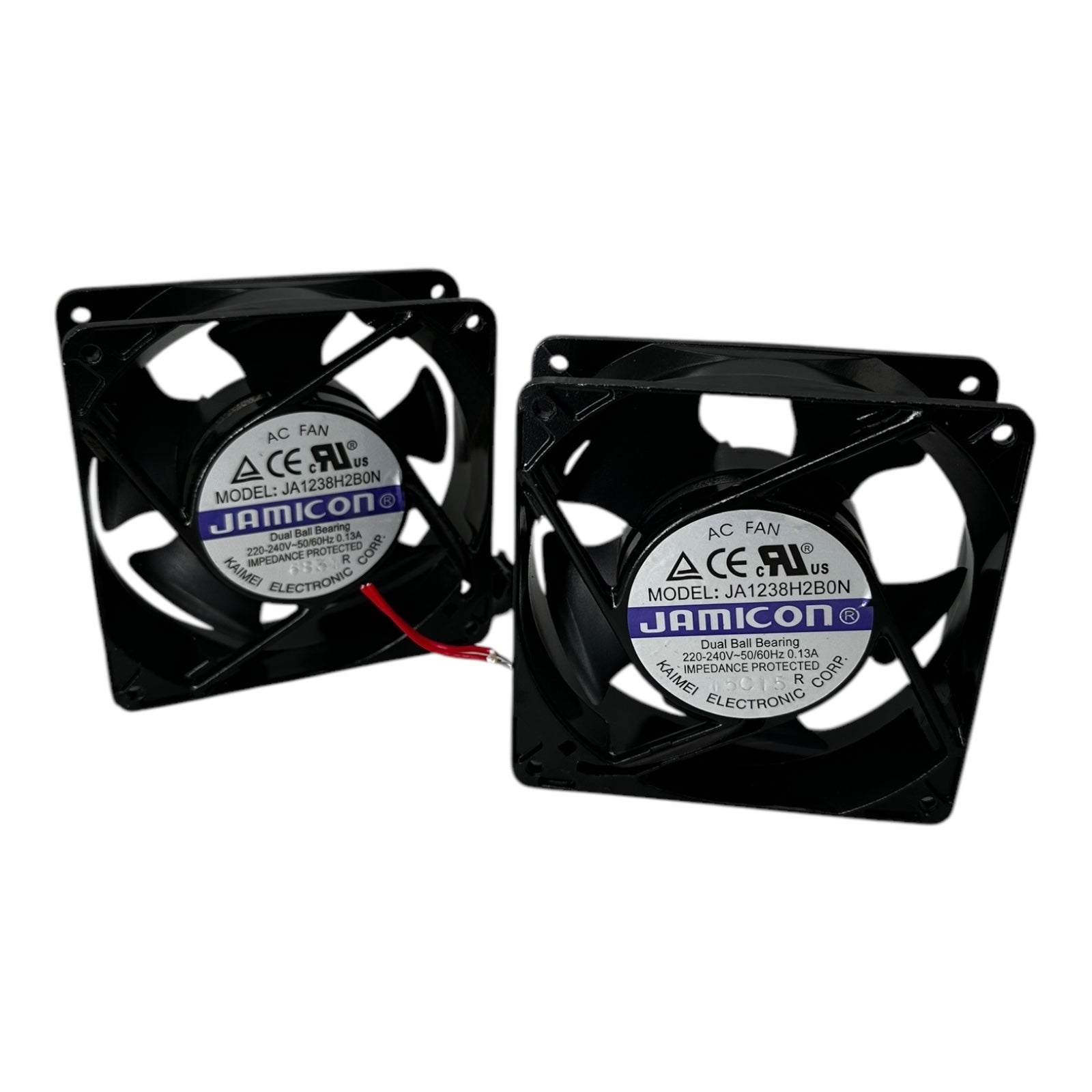 2x JAMICON JA1238H2BON Lüfter Cooling Fan 220/240V 0.13A