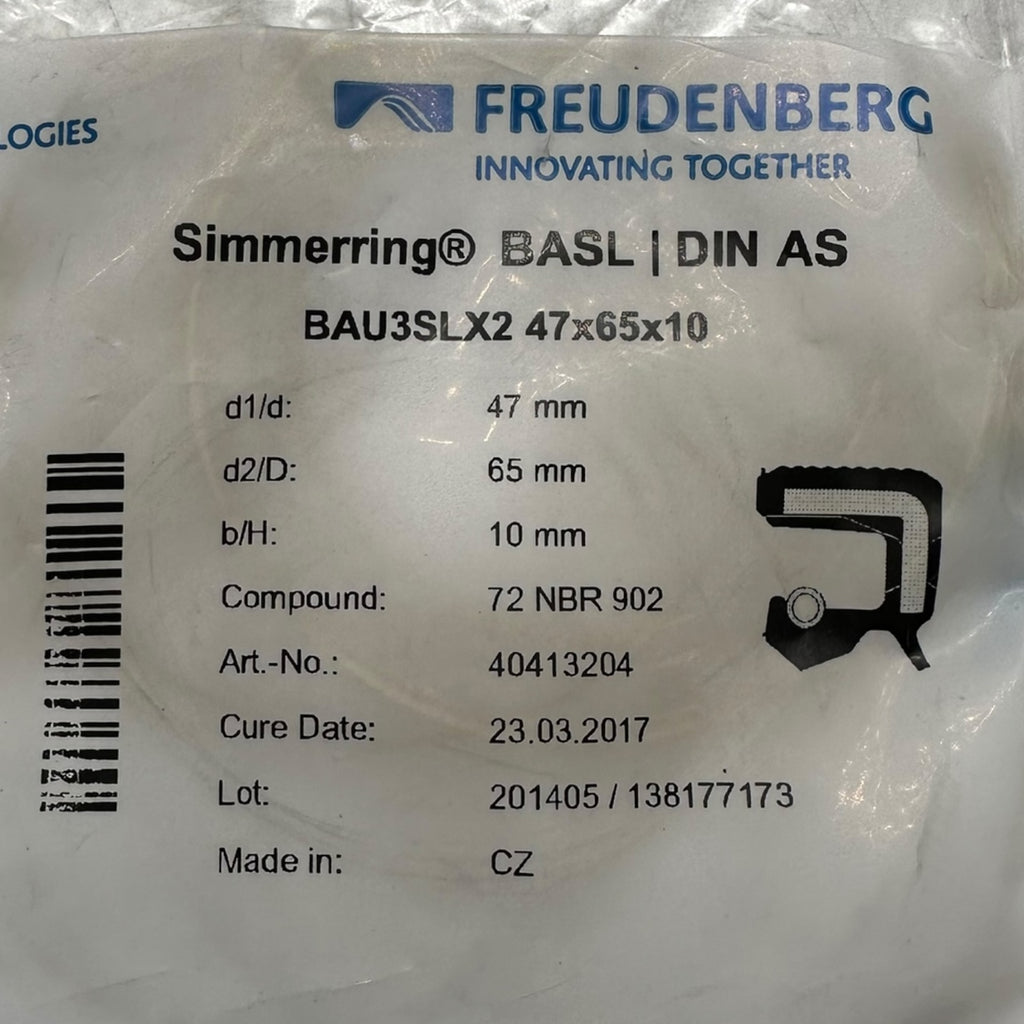 5x Freudenberg BAU3SLX2 47x65x10 Simmering BASL DIN AS