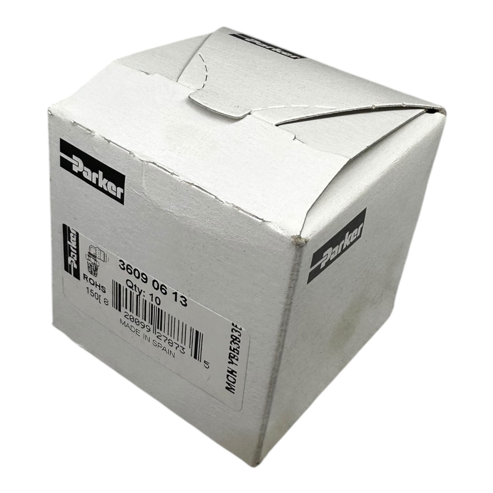 10x Parker 36090613 Chemisch vernickelte Steckverbindungen aus Messing