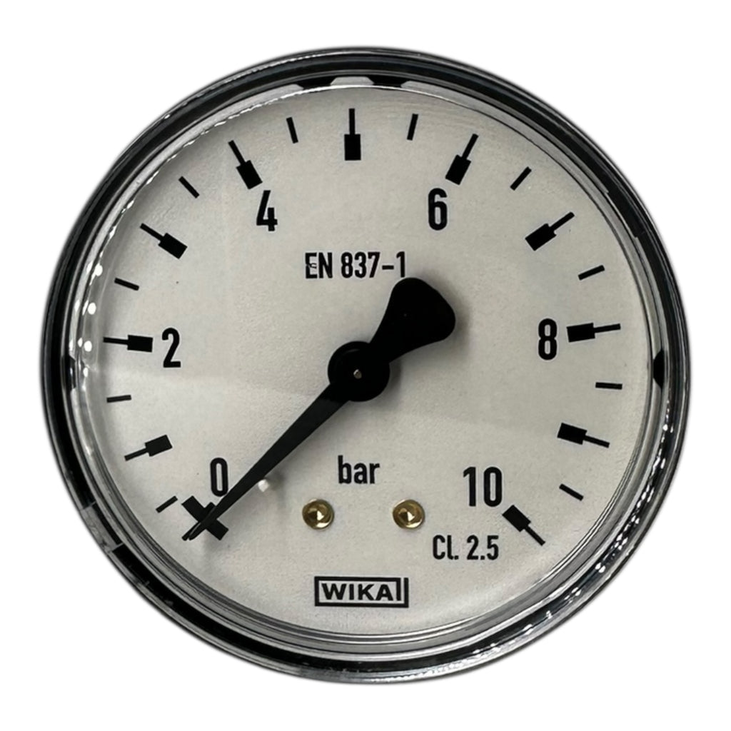 WIKA EN837-1 Manometer 0–10bar CL2.5 Druckmessgerät G1/4” anschluss hinten