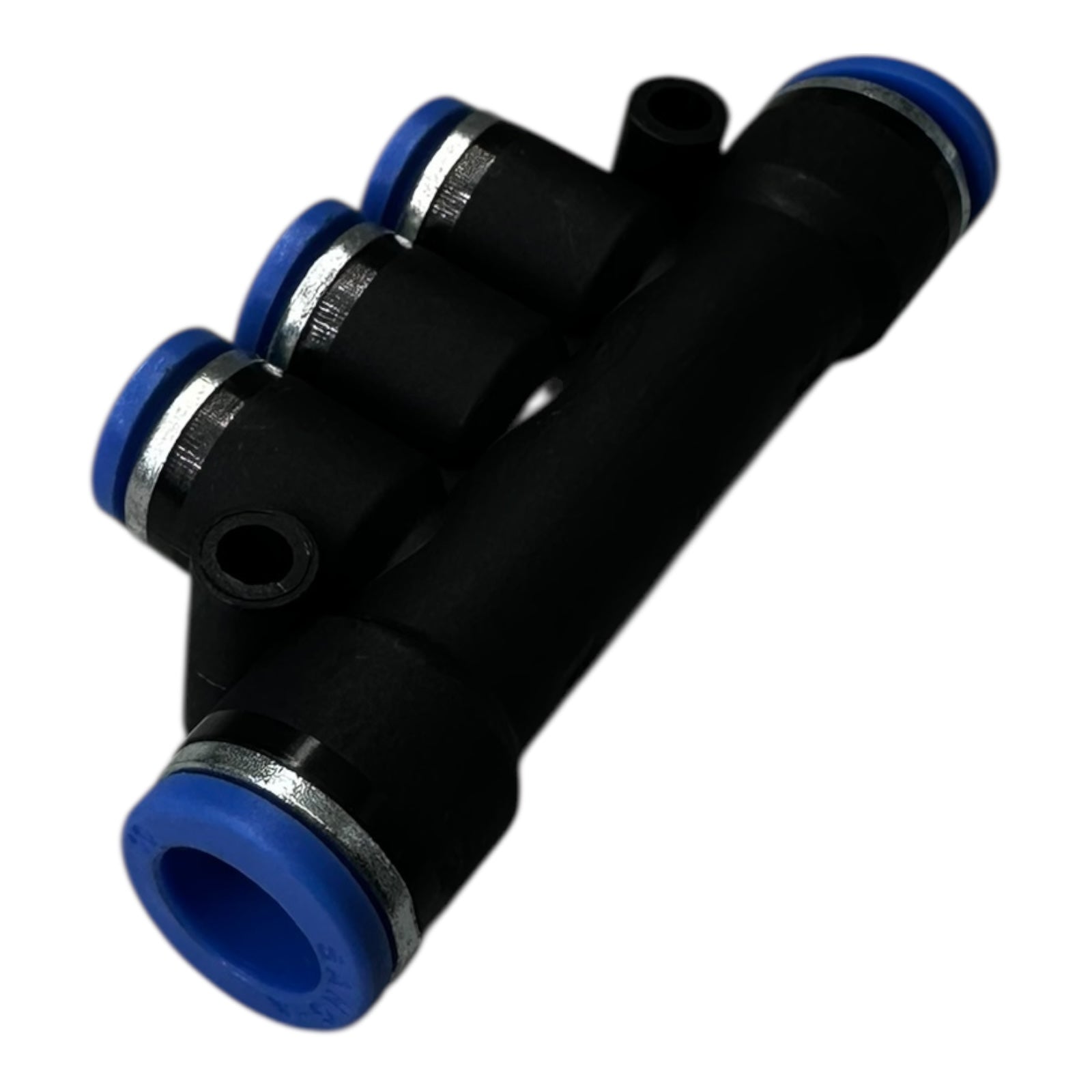 5x Sang-A GPKG 1008 10x8mm 5/16" Triple Run Tee Reducer, Push to Connect Fitting