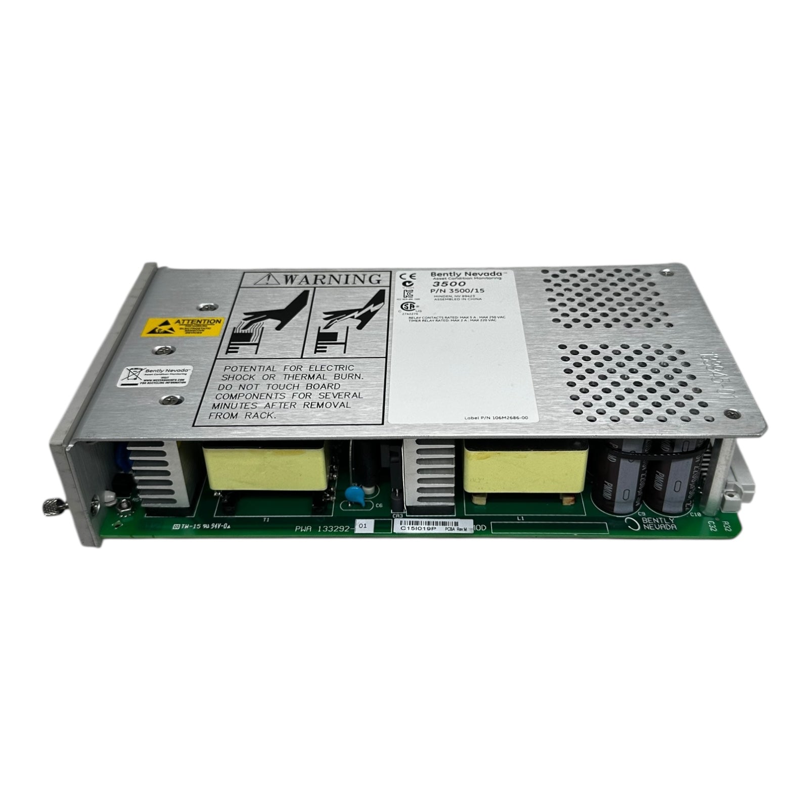 Bently Nevada 3500/15 Netzteil Power Supply Module GE System Monitoring