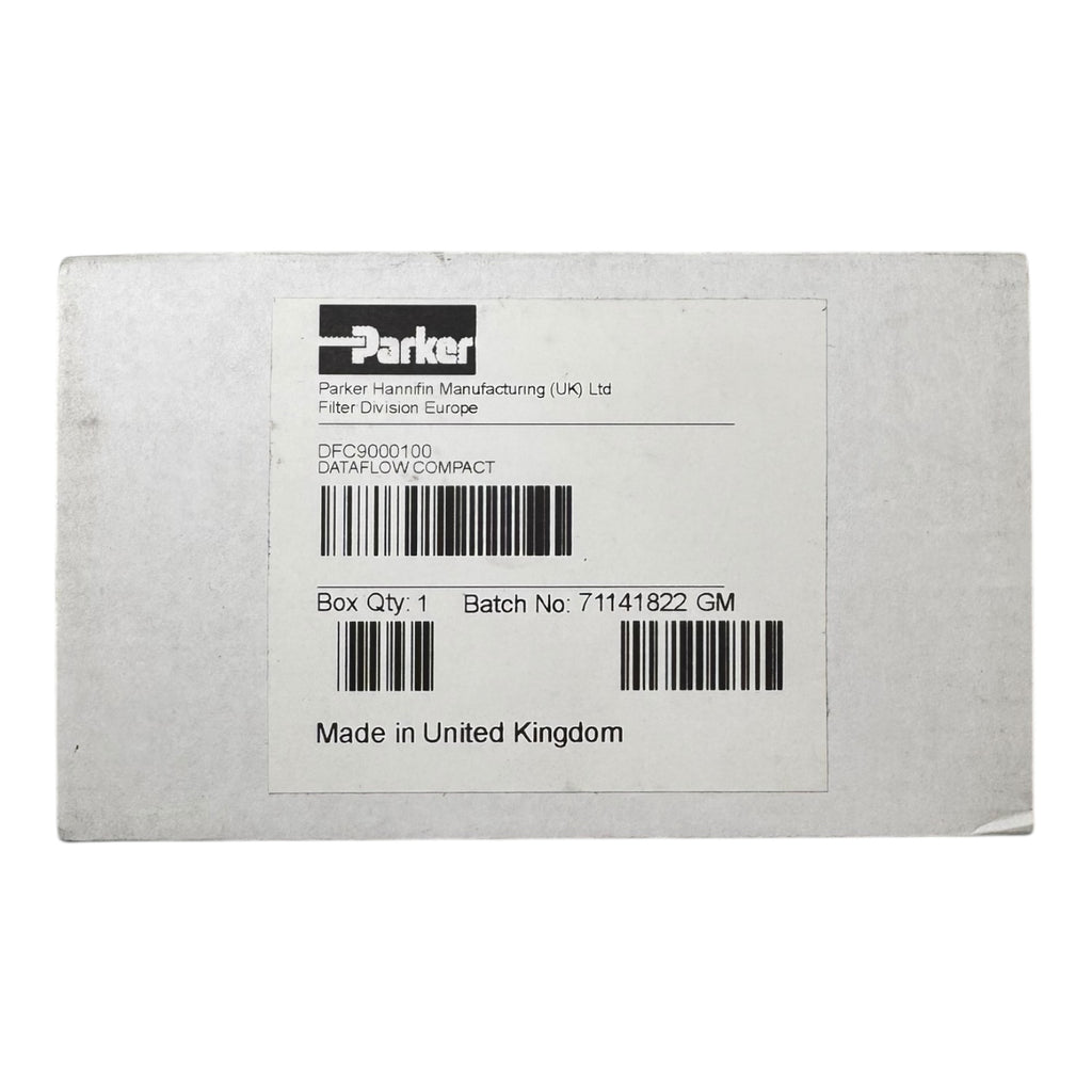Parker DFC 9000100 DATA FLOW COMPACT Transmitter Sensor 20bar 1-25l/min 2.5NM