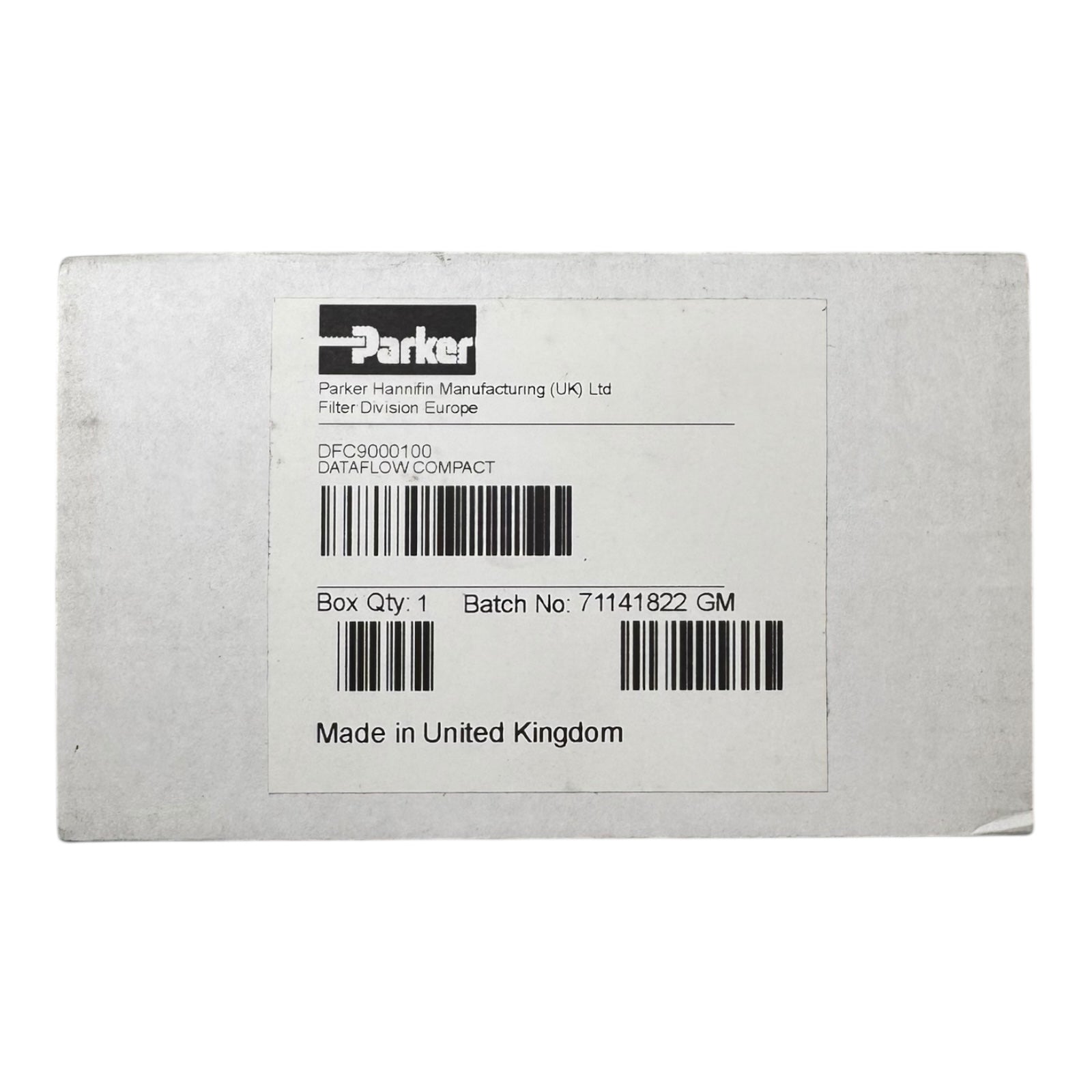 Parker DFC 9000100 DATA FLOW COMPACT Transmitter Sensor 20bar 1-25l/min 2.5NM