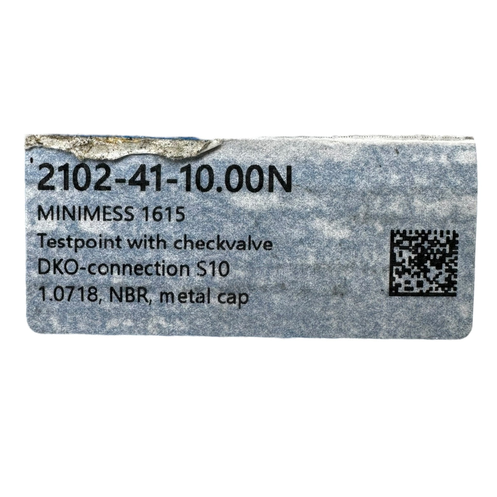 Minimess 2102-41-10.00N Testpunkt DKO S10 Rückschlagventil Metallkappe