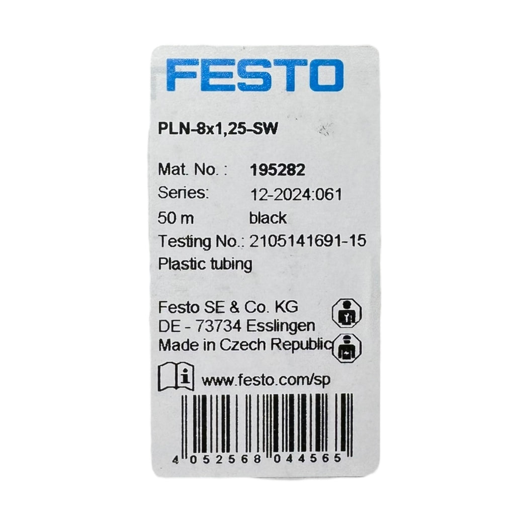 Festo PLN-8X1,25-SW 195282 Kunststoffschlauch 1,4 MPa 5,9x8mm 50M