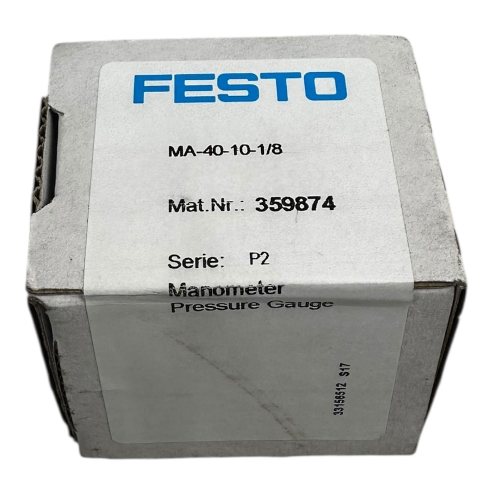 Festo 359874 MA-40-10-1/8 Manometer Druckmessgerät P2 Serie