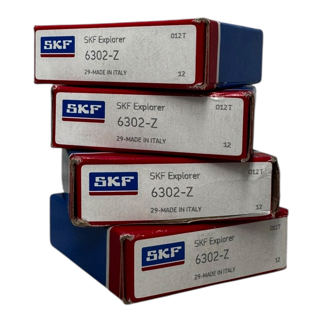 4x SKF 6302-Z Explorer Rillenkugellager Kugellager 15x42x13mm