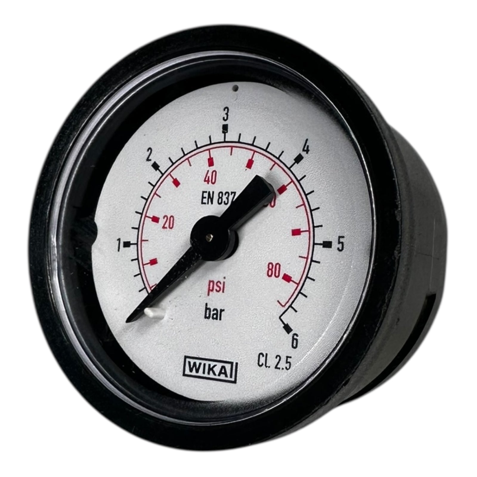 3x WIKA 0–6bar EN837-1 Manometer Druckmessgerät 1/8 Zoll Gewinde