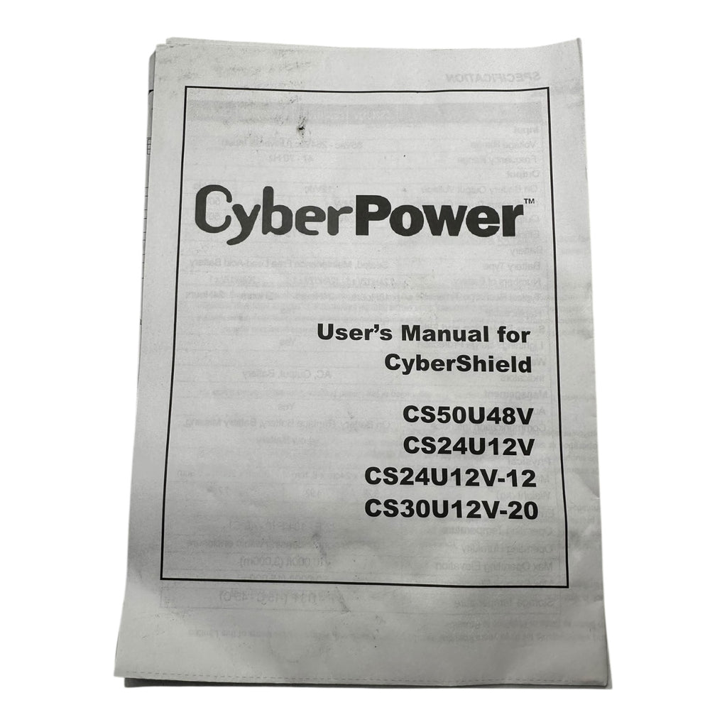 CyberPower CS24U12V-12 USV Notstromversorgung 12V 24W Sicherungssystem