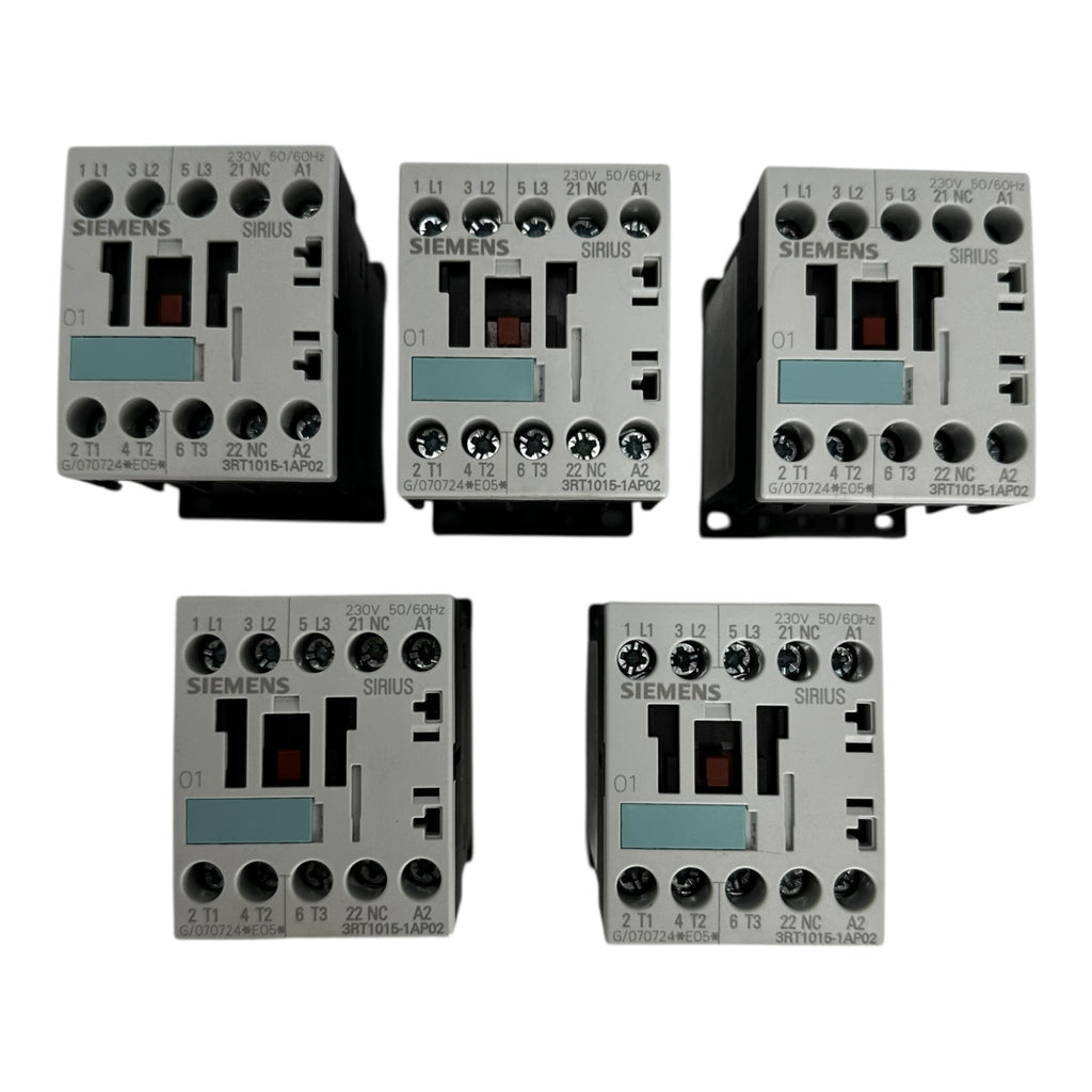 5x Siemens 3RT1015-1AP02 Schütz 230V Schaltkontakt Relais SIRIUS