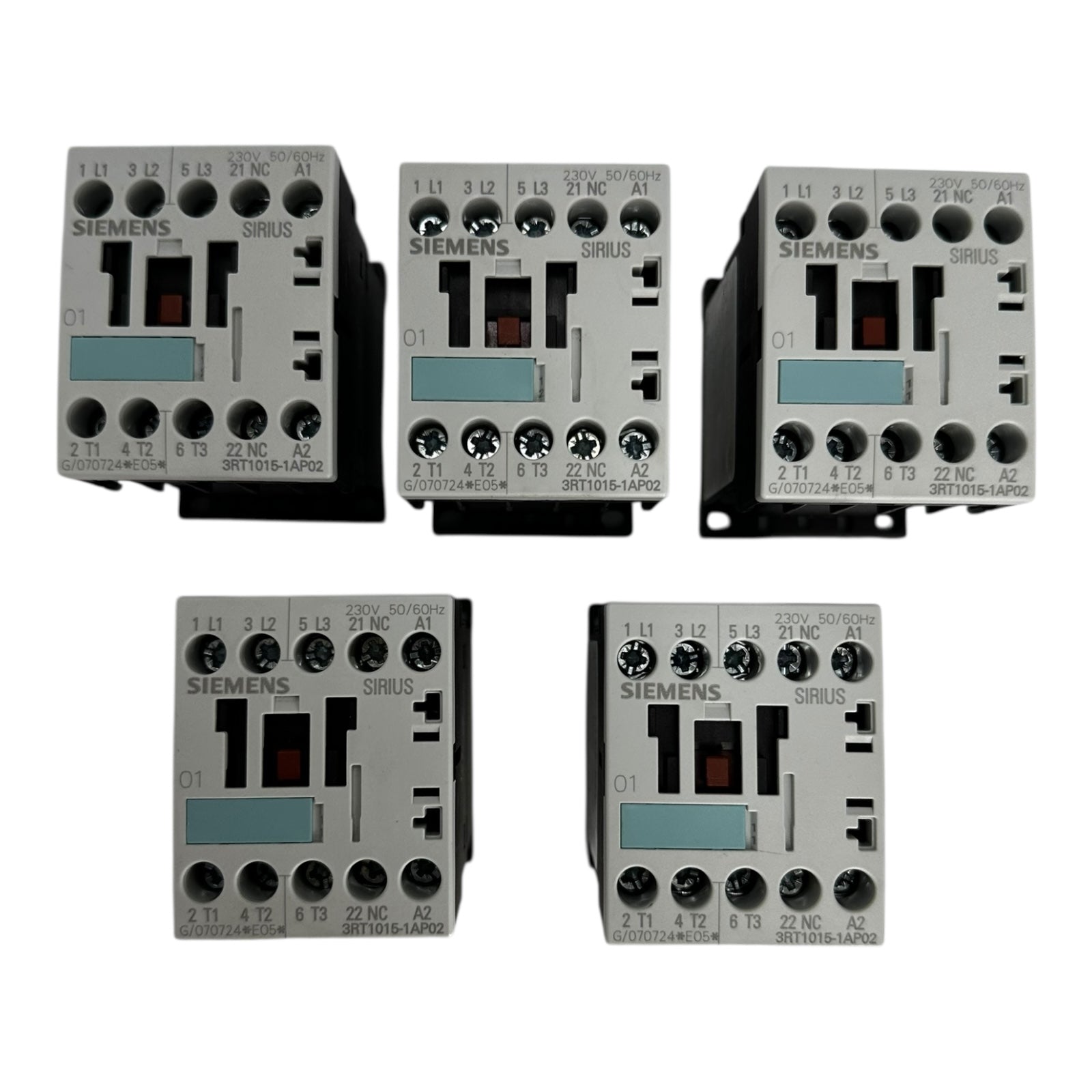 5x Siemens 3RT1015-1AP02 Schütz 230V Schaltkontakt Relais SIRIUS