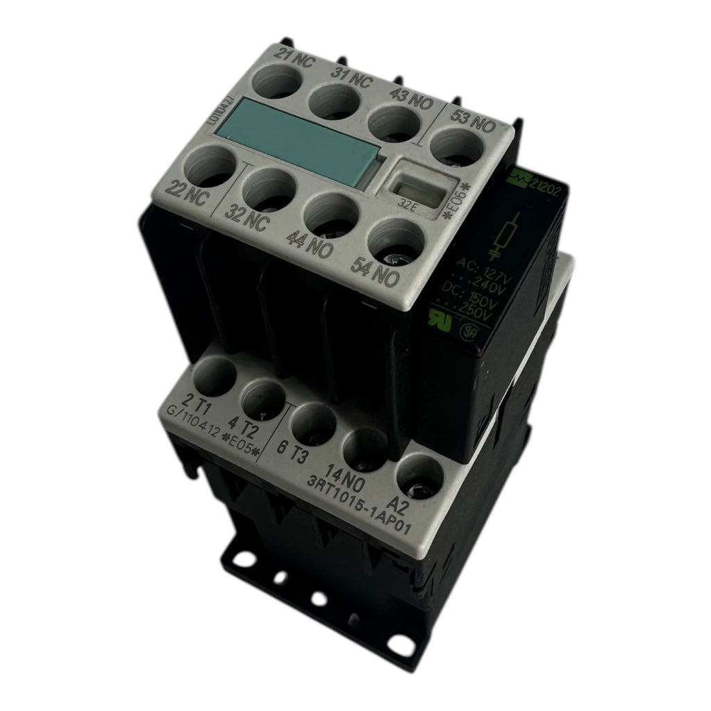 3x Siemens 3RT1015-1AP01 Schütz 3-polig 24V AC Hilfskontaktblock