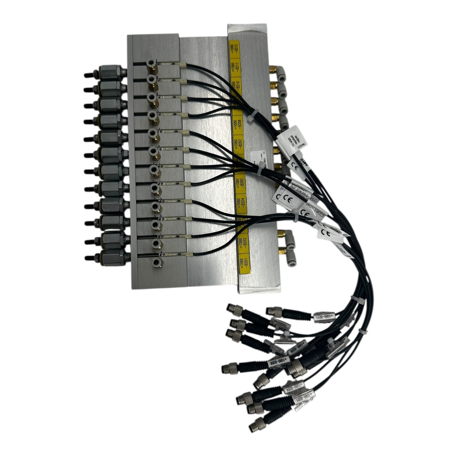 SMC CD85N12-0056 Mehrfach-Pneumatikzylinder mit Ventilinsel Sensor BMF303K