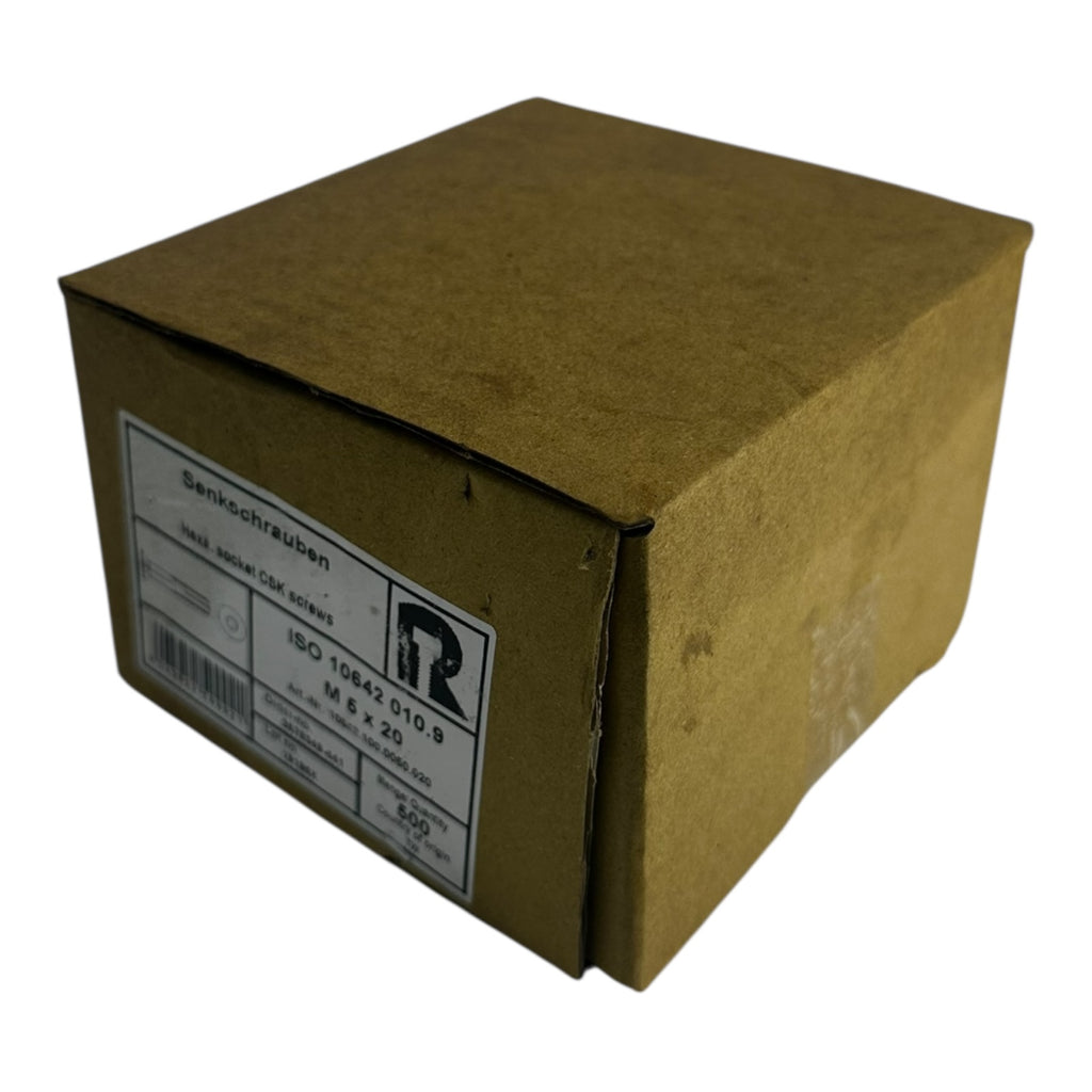 500x Riegler 10642.100.0050.020 Senkschrauben mit Innensechskant M5x20