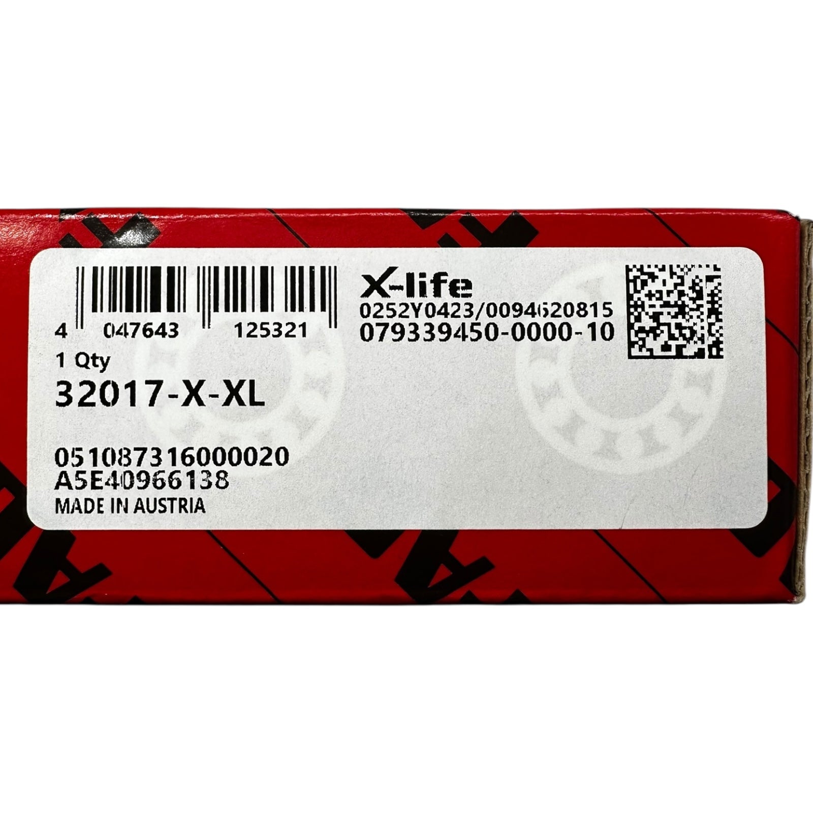 FAG 32017-X-XL Kegelrollenlager X-life Made in Austria 85x130x29mm