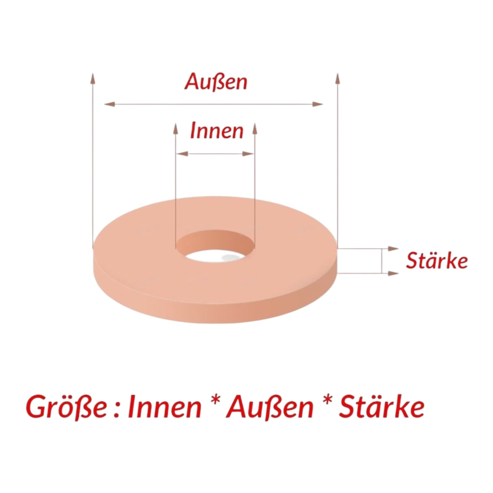 100x Kupferdichtring 33x39x2 mm CU-SF100 Dichtung Flachring Reyher NEU