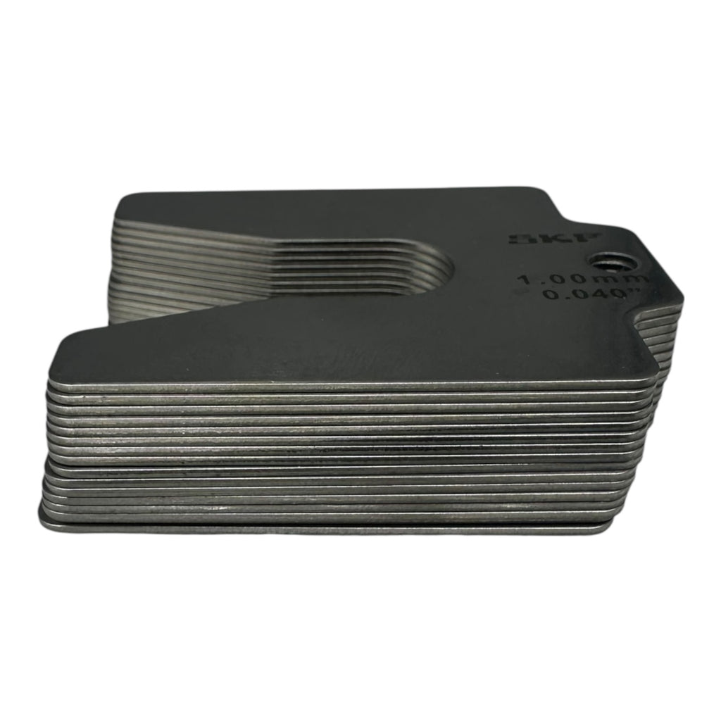 16x SKF Ausgleichsscheibe Beilagenpaket für Maschinen, 100mmx0.04mm x 100mm Grau