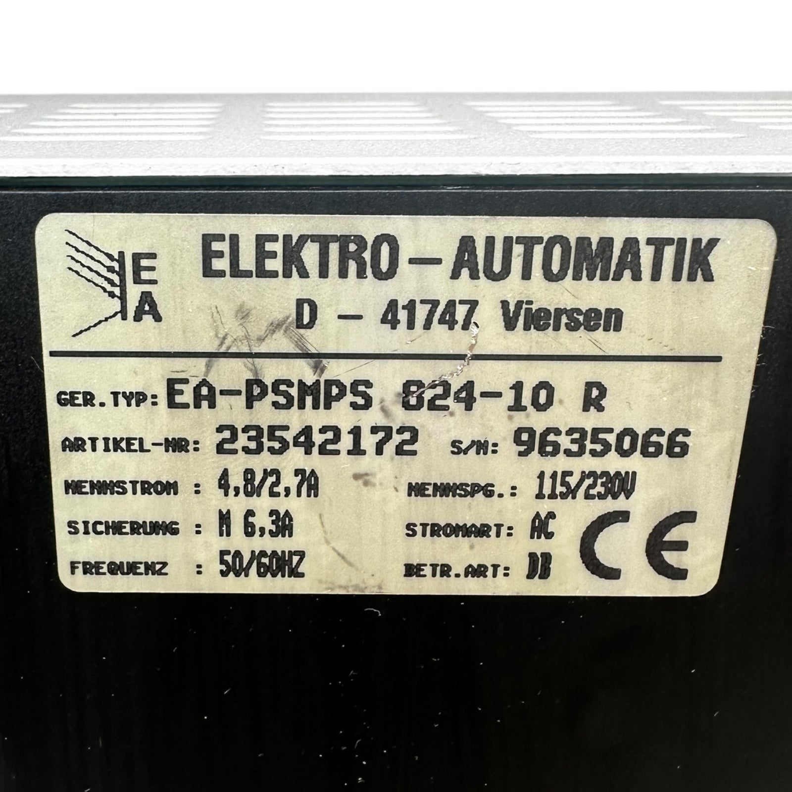 EA-PSMPS 824-10R Netzgerät 24–28V 10A Schaltnetzteil Elektro Automatik