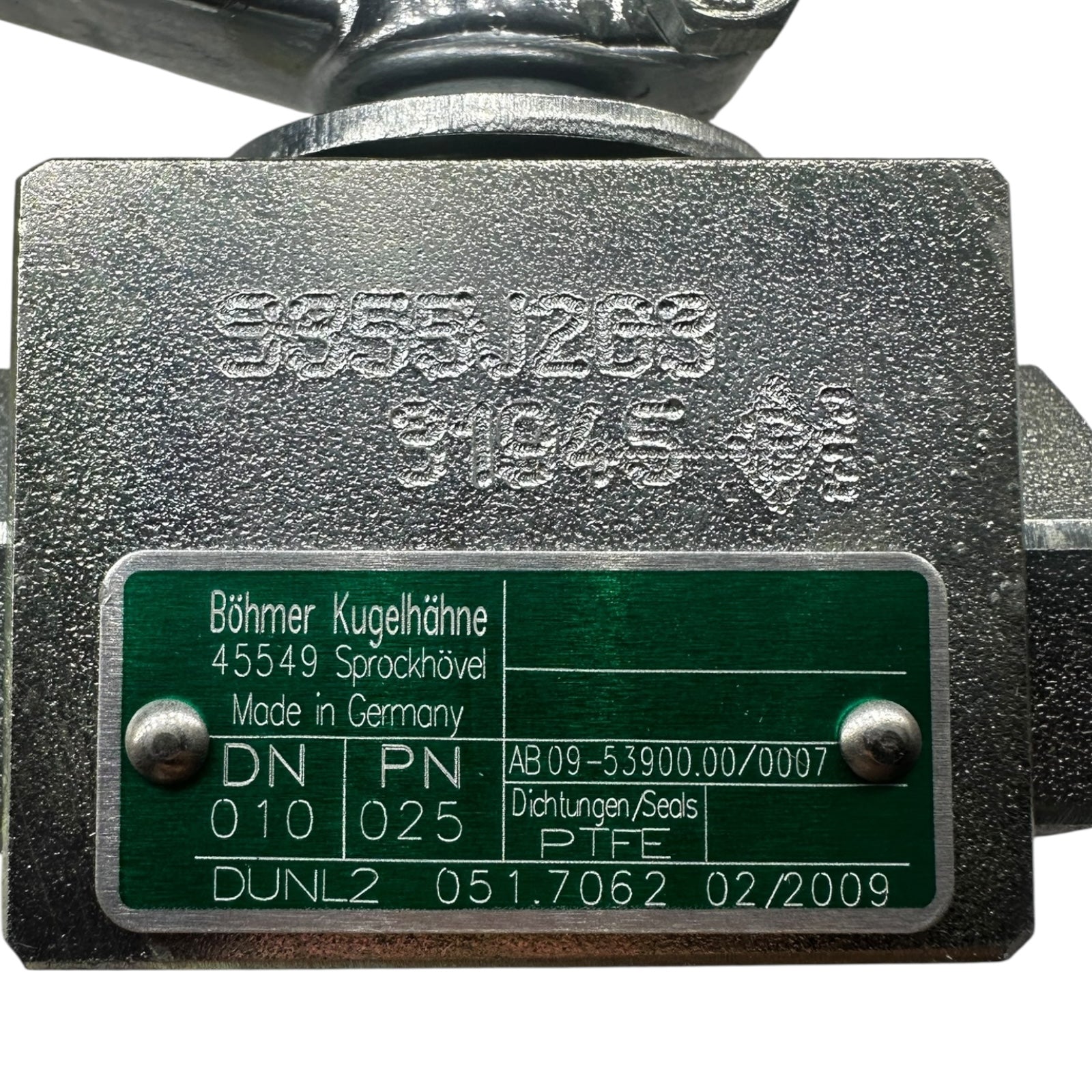 Böhmer Kugelhahn DN10 PN25 3-Wege Ventil Edelstahl PTFE Dichtung
