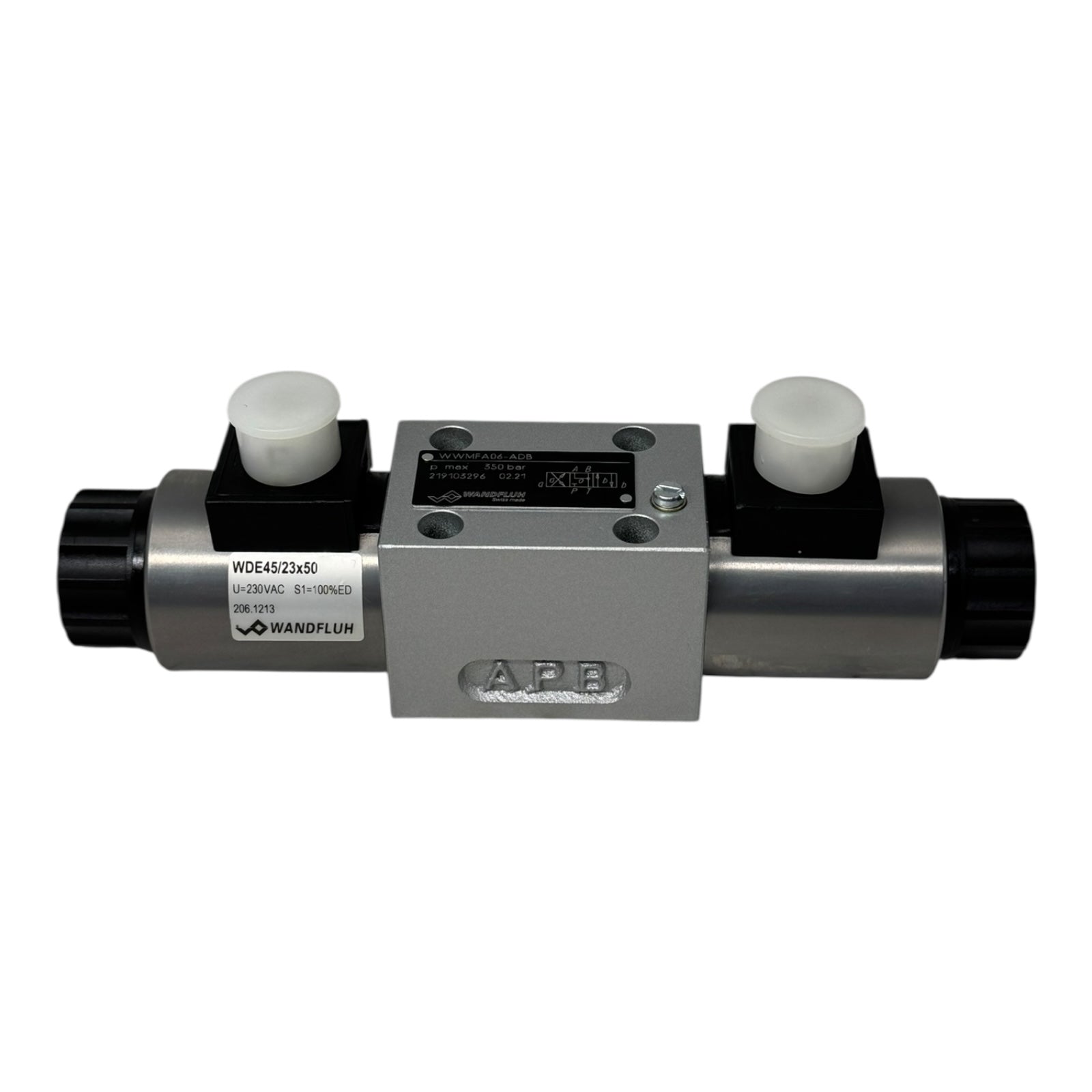 Wandfluh WWMFA06-ADB-R230 Magnetschieberventil 4/3-Wege 230VAC 350bar Hydraulik