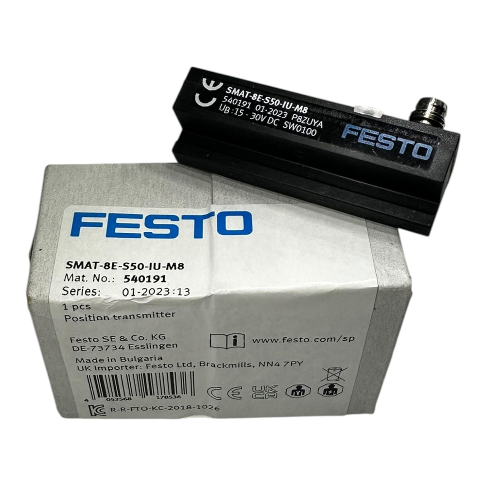 Festo SMAT-8E-S50-IU-M8 Positionssensor 540191 15–30V DC Wegmesssystem