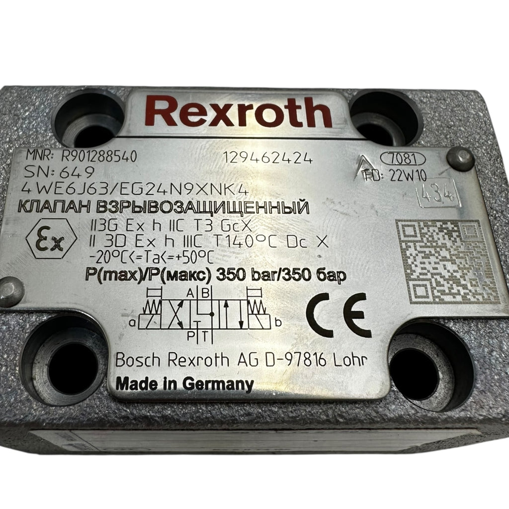 Rexroth 4WE6J63/EG24N9XNK4 Hydraulikventil 24V DC Ex-Schutz NG6 350bar