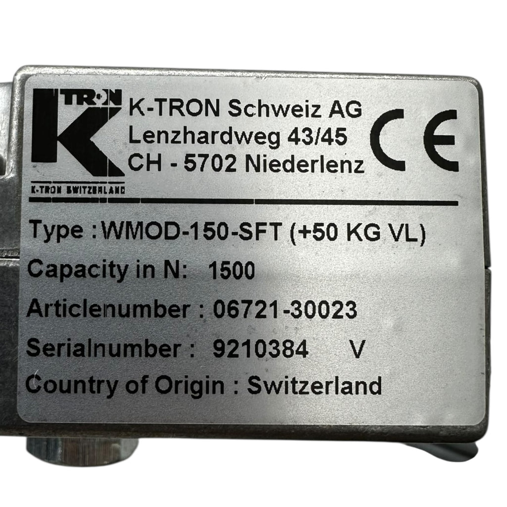 K-Tron WMOD-150-SFT Wägezelle Kraftsensor 1500N 50kg VL 06721-30023