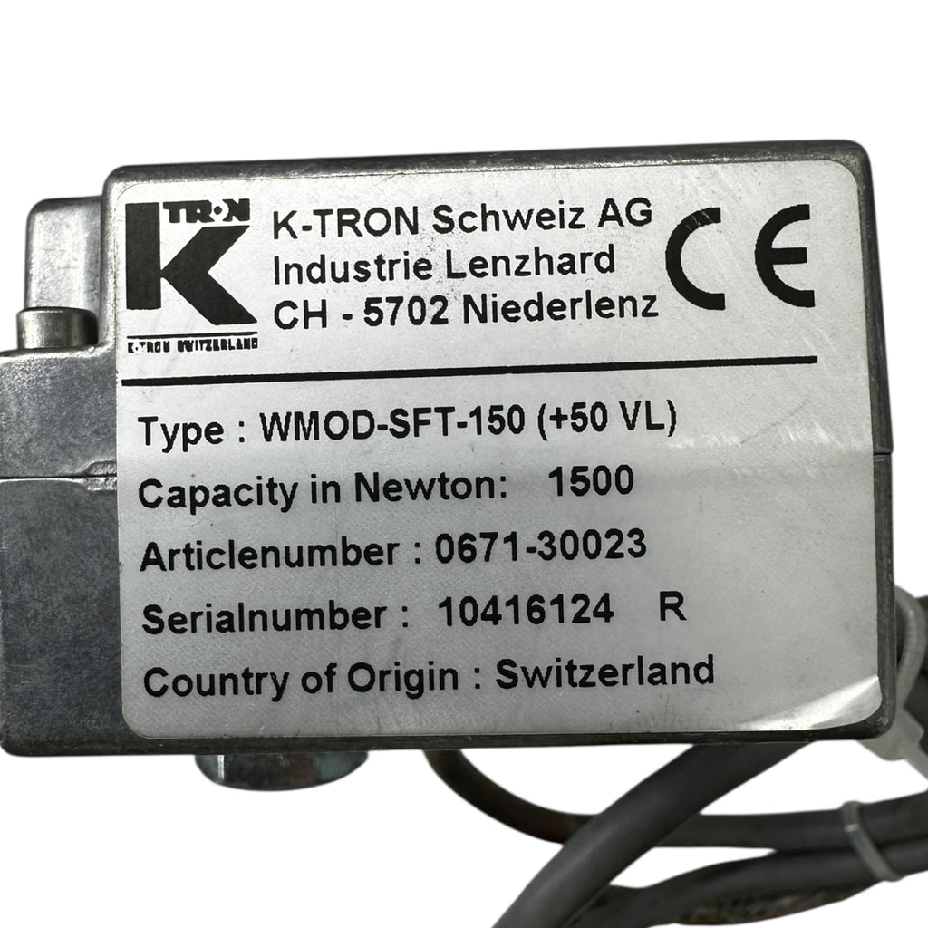 K-Tron WMOD-SFT-150 Wägezelle Kraftsensor 1500N 50kg VL 0671-30023