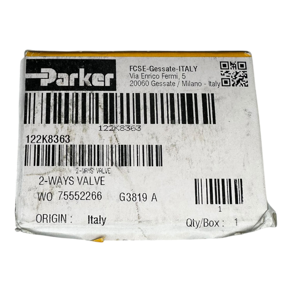 Parker 122K8363 2-Wege Ventil Hydraulik Messingventil G3819A