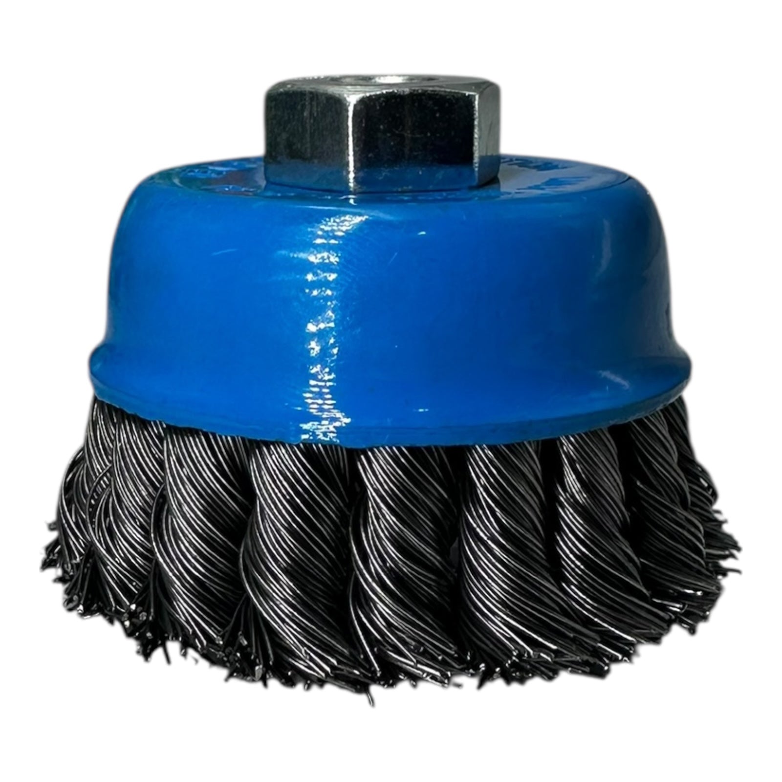 4x Cup Brush Knot Type Drahtbürste 65mm M14 M12 M10 Bohrung 8/16mm 13000RPM