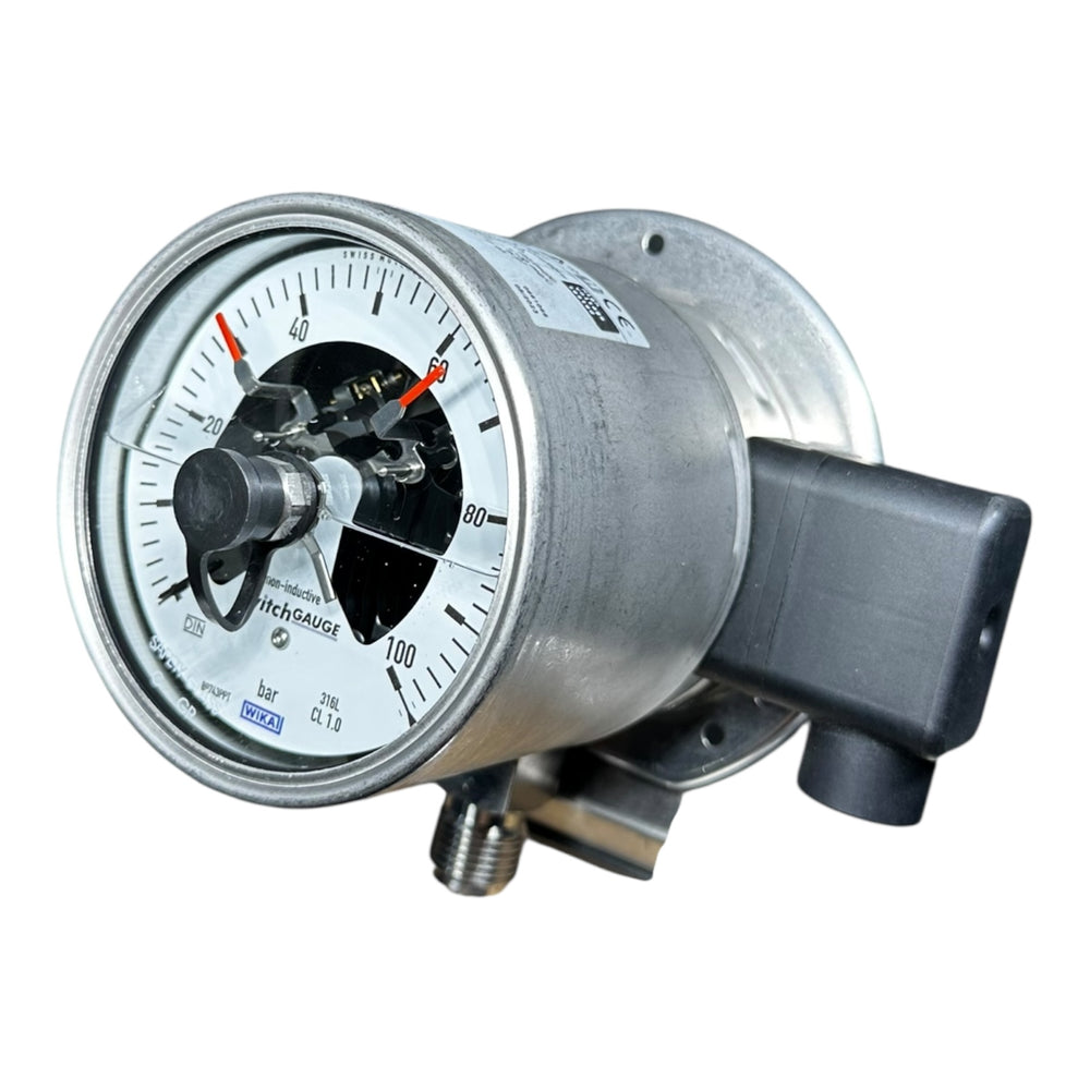 WIKA PGS23.100 Schaltmanometer 0-100 bar 316L Edelstahl CL1.0 14409977 IP65