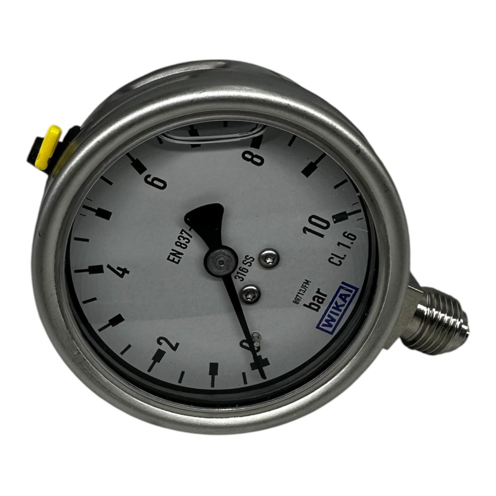 WIKA Manometer 233.50.063 10 bar G1/4B unten Ø63mm Edelstahl 316SS Druckmesser