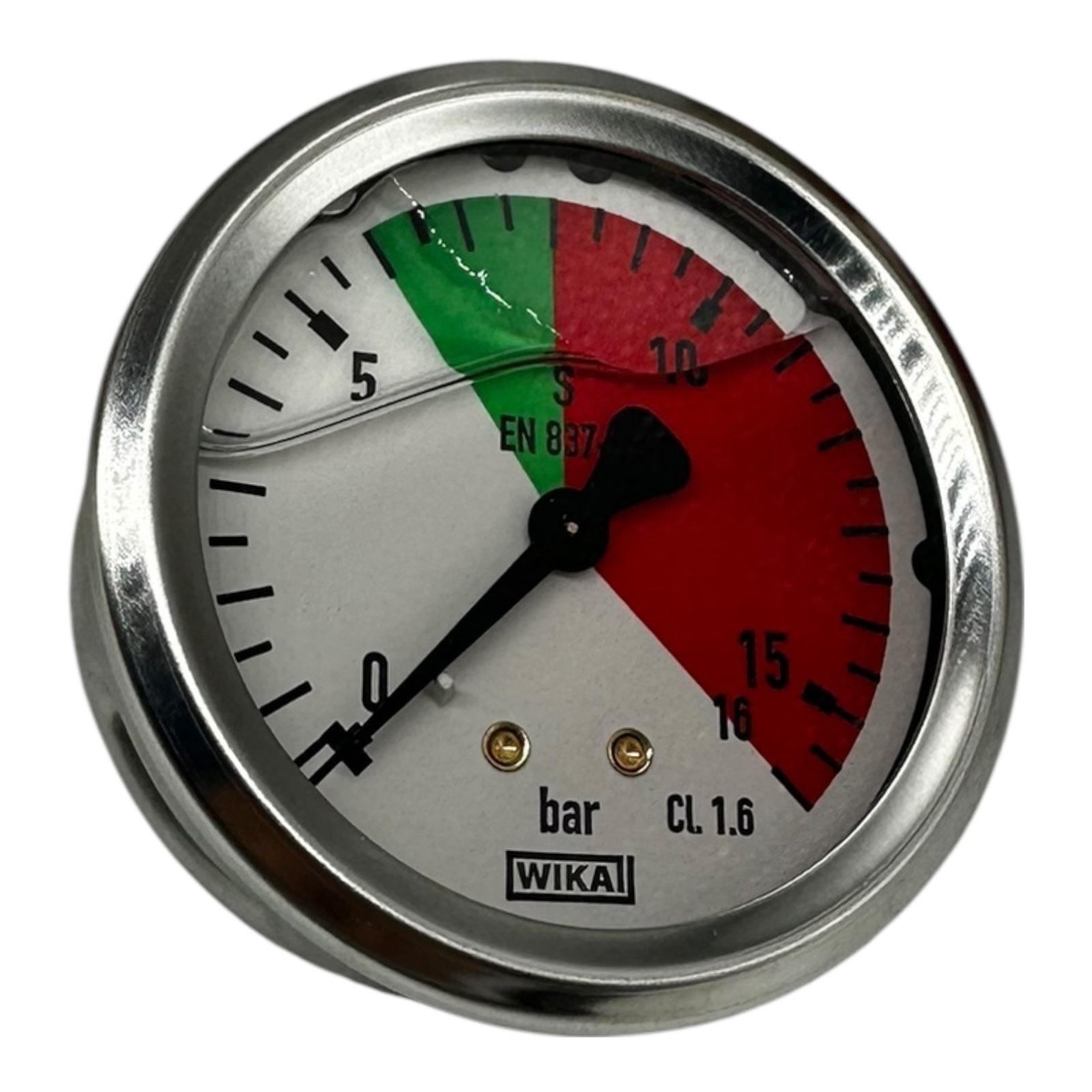 WIKA Manometer 213.53.063 0–16 bar G1/4B CL 1.6 Edelstahlgehäuse farbskala Neu