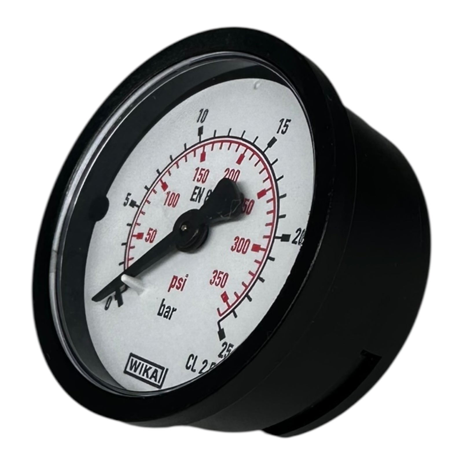 WIKA Manometer EN 837-1 0–25 bar 0–350 psi Druckmesser Ø63mm CL 2.5 neu