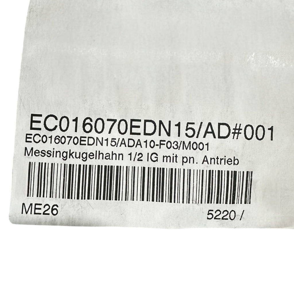 END Kugelhahn DN15 PN40 mit Pneumatik Antrieb RX Ventil P+F Sensor NEU