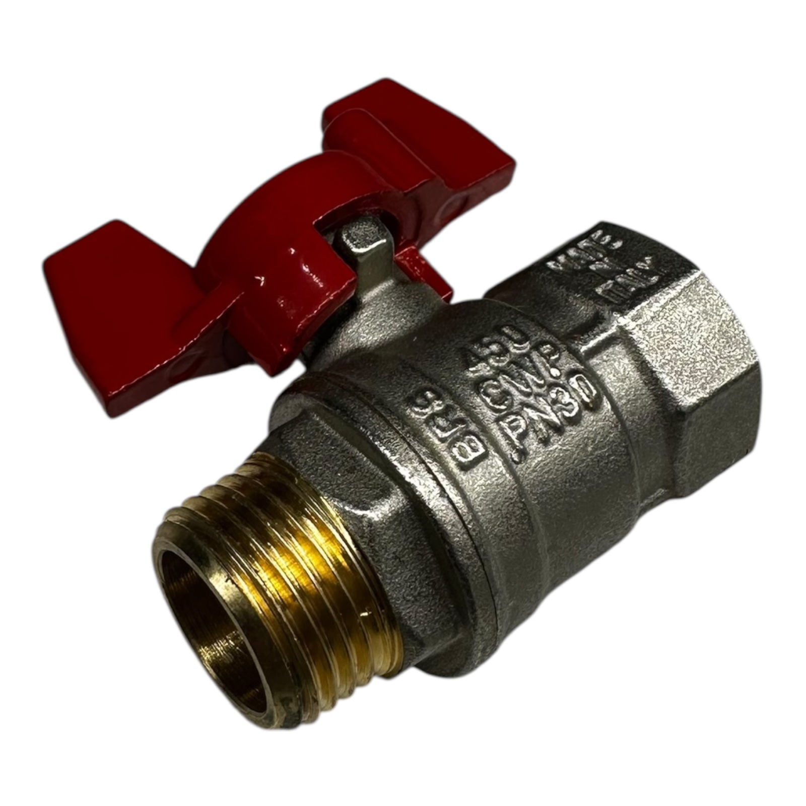 12x Rub Kugelhähne S50D26 DN15 1/2” BSP MF T-Handle CW617N