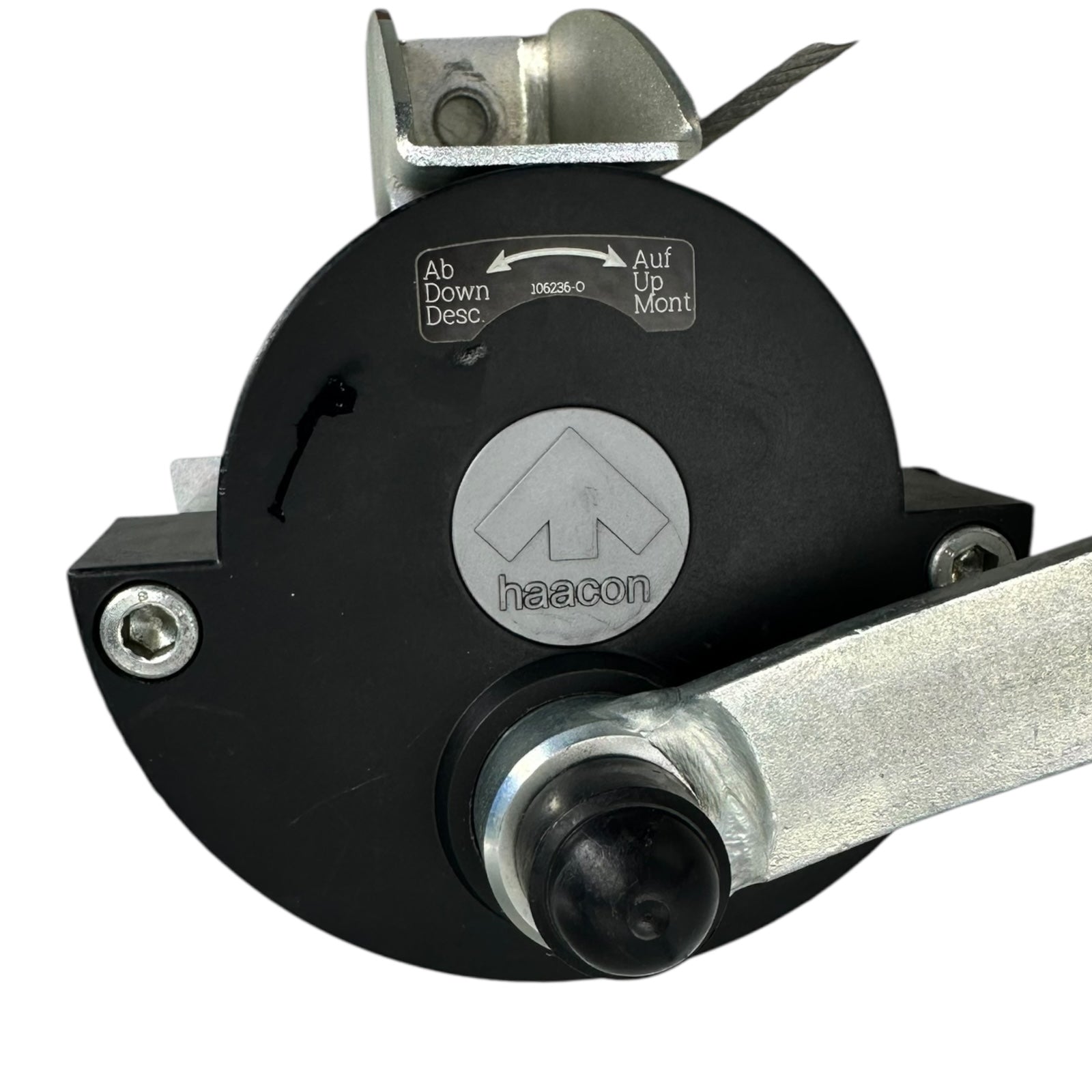 Haacon WV300-205986 Seilwinde 3kN 4mm Seil Handwinde mit Halterung