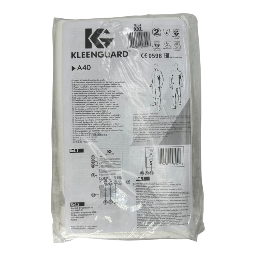 25x Kleenguard A40 Schutzanzug 97910 XXL mit Kapuze Partikelschutz PSA