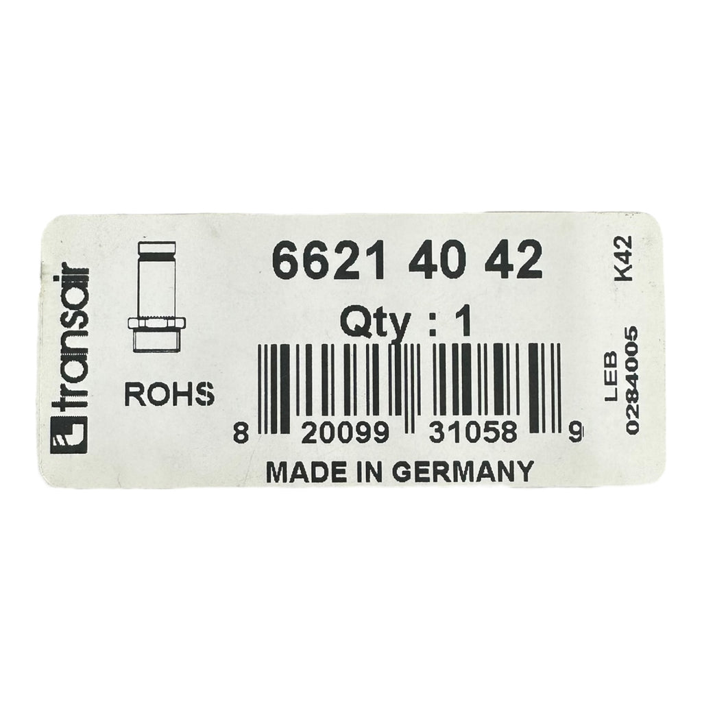 Parker Transair 66214042 Steckanschluss Rohrverbinder 40mm x 1½” Außengewinde
